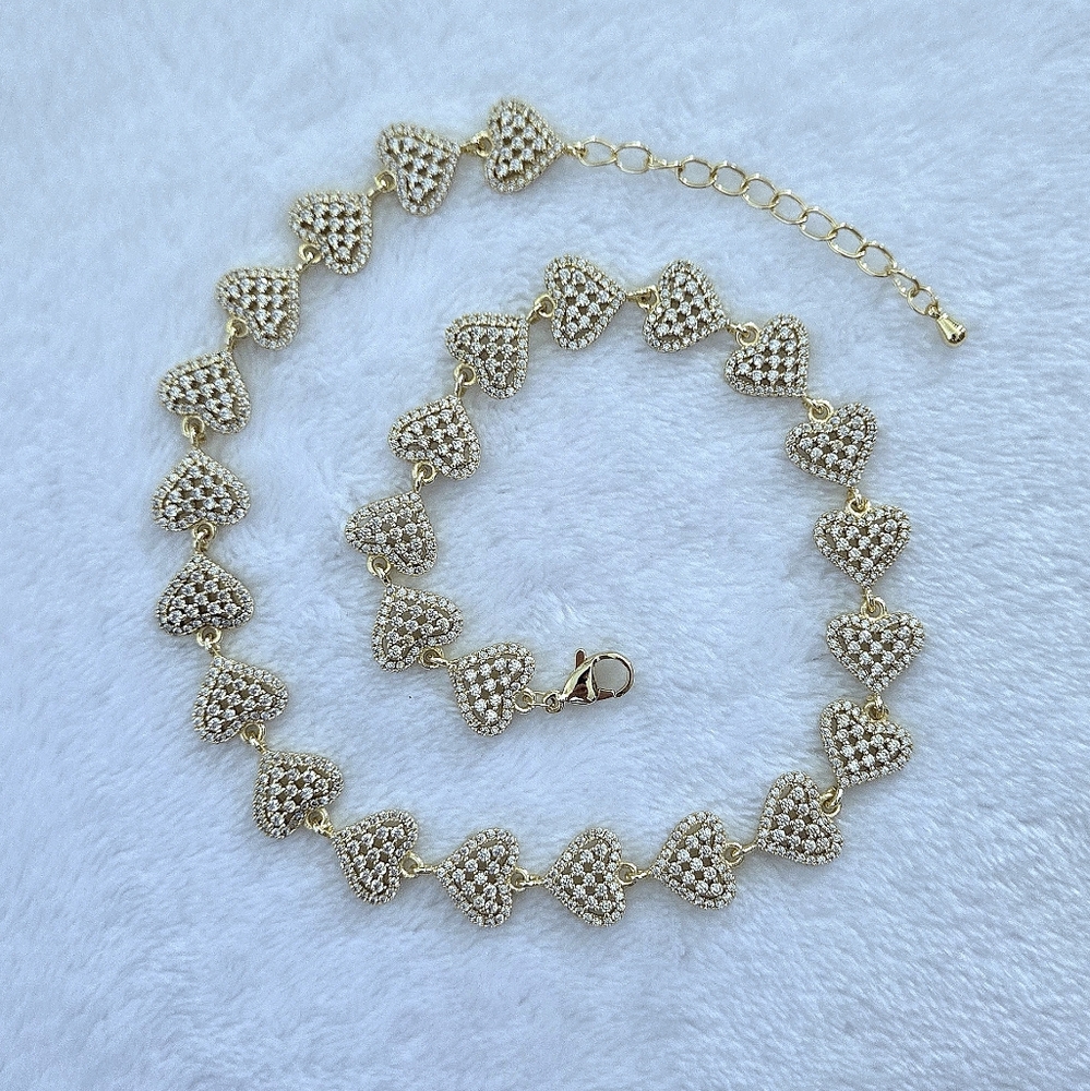 Gemelli👭 "Rebecca" Gold Hearts💛 Necklace - NWT - Picture 8 of 16